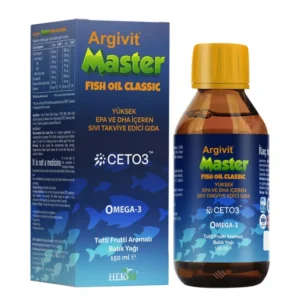 شراب زيت السمك Argivit Master أرجيفيت ماستر تركيز 3000 ملغ عبوة 150 مل