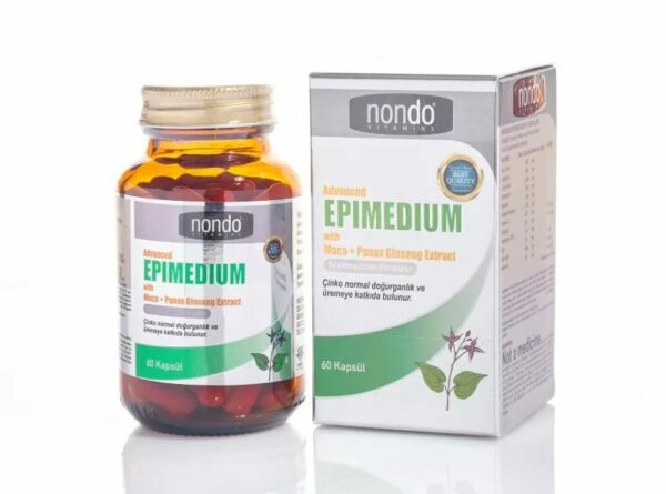 Nondo Epimedium كبسولات الابيميديوم نوندو 60 كبسولة للرجال