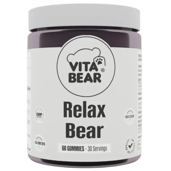فيتامين تخفيف التوتر والقلق والاكتئاب طبيعي 100% من فيتا بير 60 قطعة حلوى Vita Bear