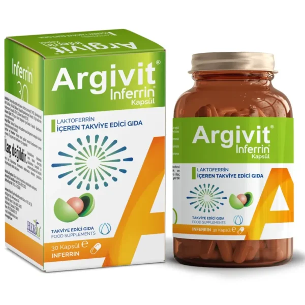 أرجيفيت انفرين للكبار مع مركب اللاكتوفيرين لدعم المناعة وصحة العين ARGIVIT
