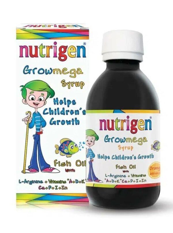 ⁦شراب أوميجا 3 EPA/DHA للنمو العقلي وزيادة التركيز للاطفال 200 مل Nutrigen Omega⁩ - الصورة ⁦2⁩