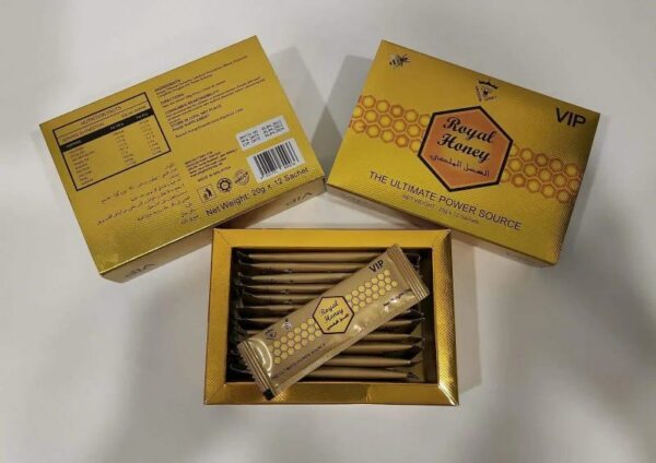 عسل رويال الملكي VIP الماليزي Royal Honey رويال هاني 20 جرام 12 ظرف